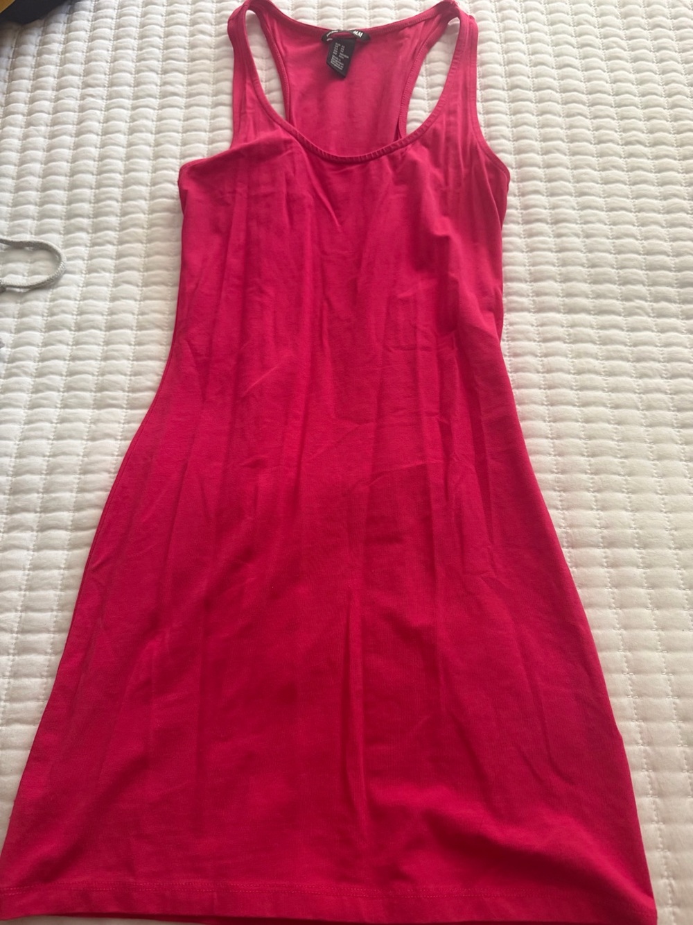 H&M Hot Pink Racerback Tank Dress